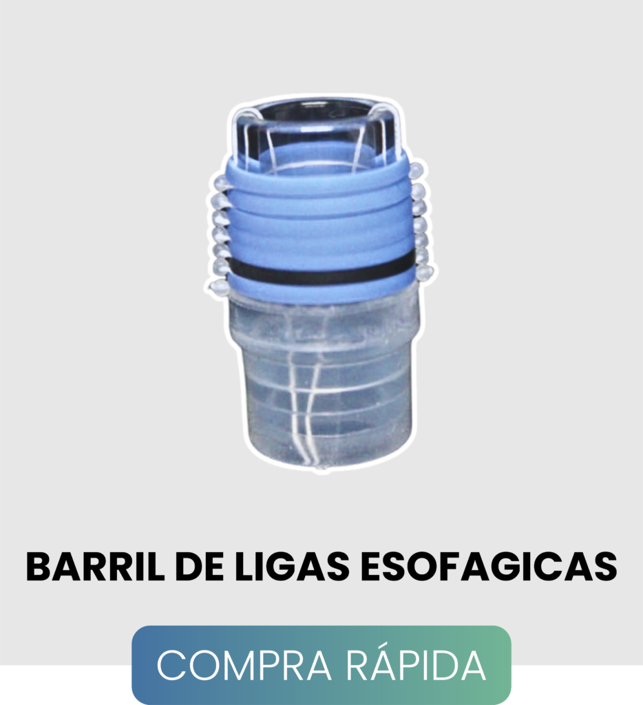 Dispositivo barril de ligas esofágicas con capacidad para 7 bandas de ligadura secuencial