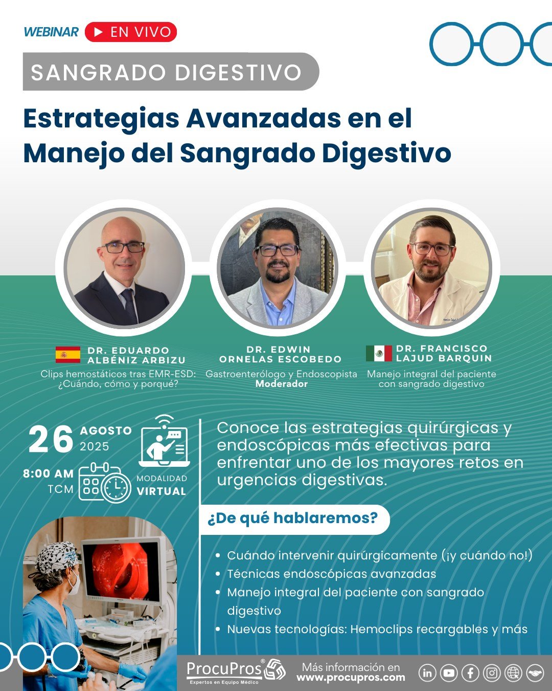 Webinar para controlar el sangrado digestivo
