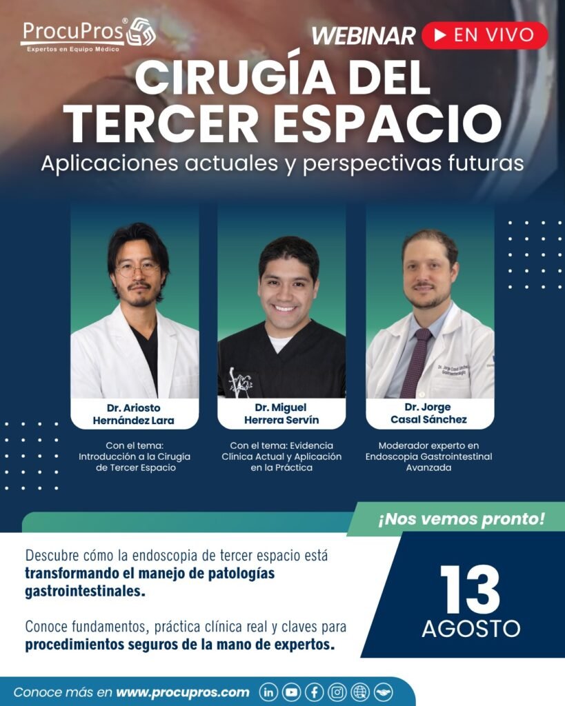 El 13 de agosto de 2026 se realizó el webinar Cirugía del Tercer Espacio